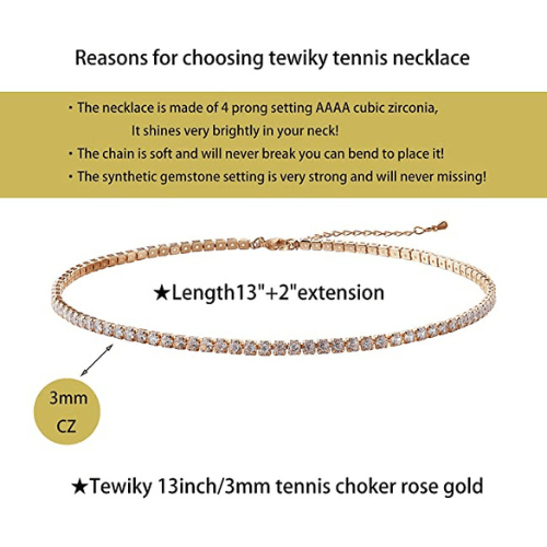 Classic Tennis Choker Necklace