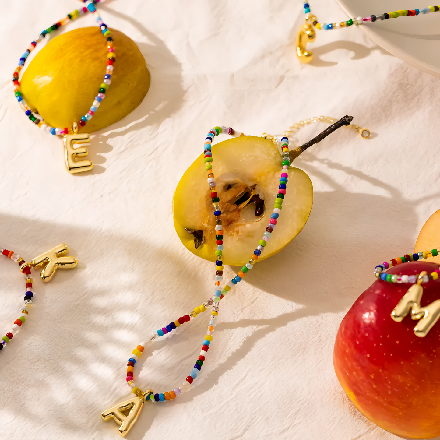 Boho Bloom Letter Necklace