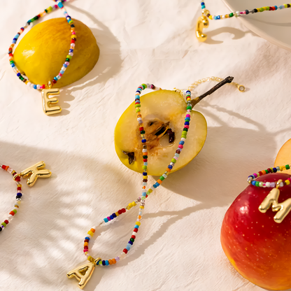 Boho Bloom Letter Necklace