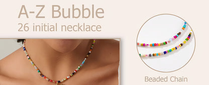 Boho Bloom Letter Necklace