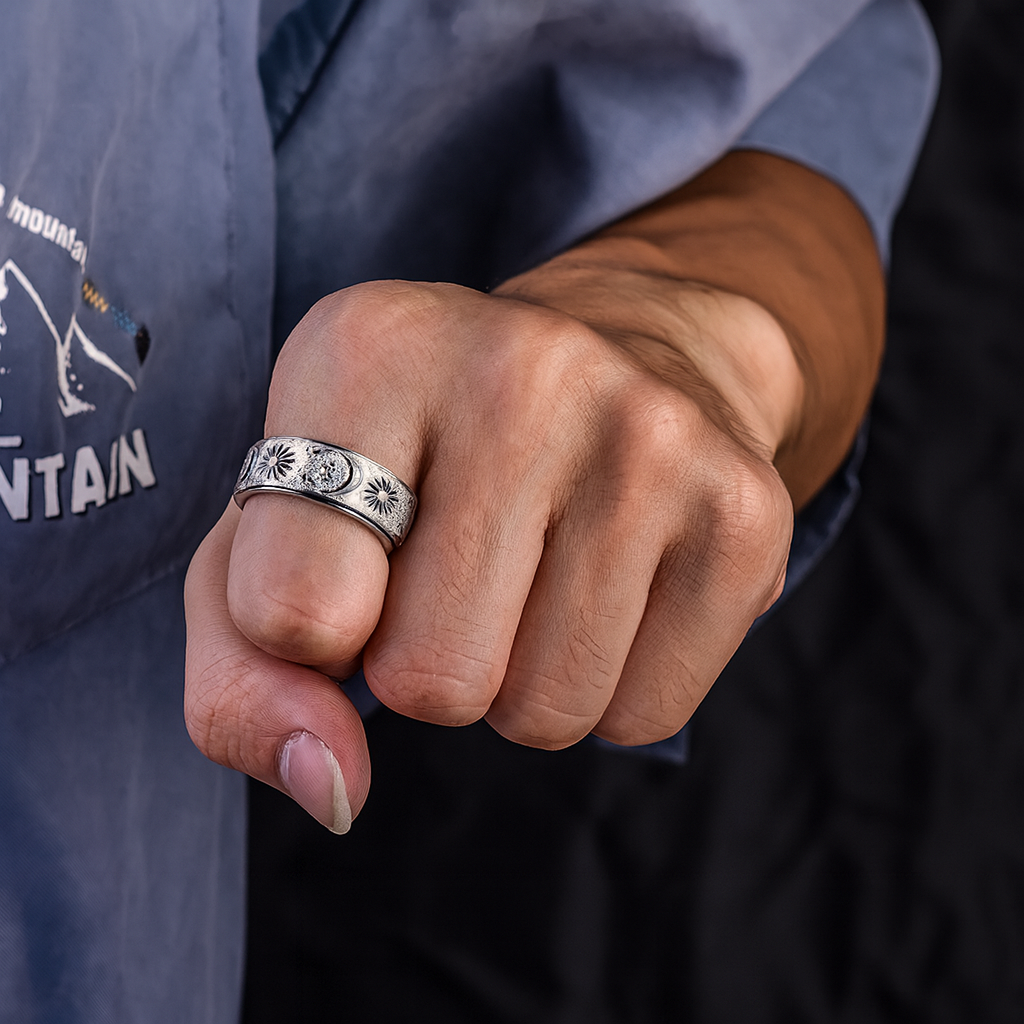 Celestial Harmony Spinner Ring