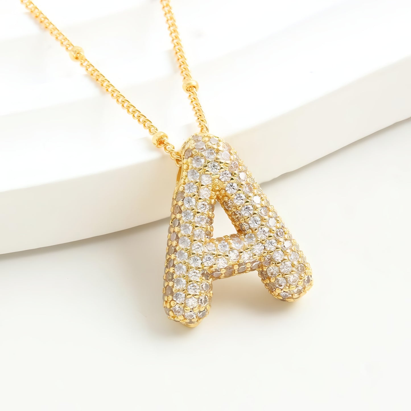 Bubble Letter Necklace