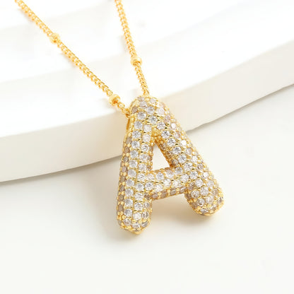 Bubble Letter Necklace