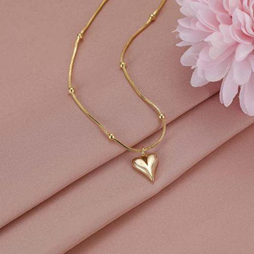 Beads Chain Heart Necklace