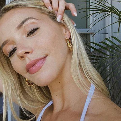 Chunky Twist Rope Hoop Earrings