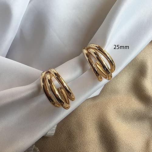 Fashion Chunky Triple Hoop Earrings