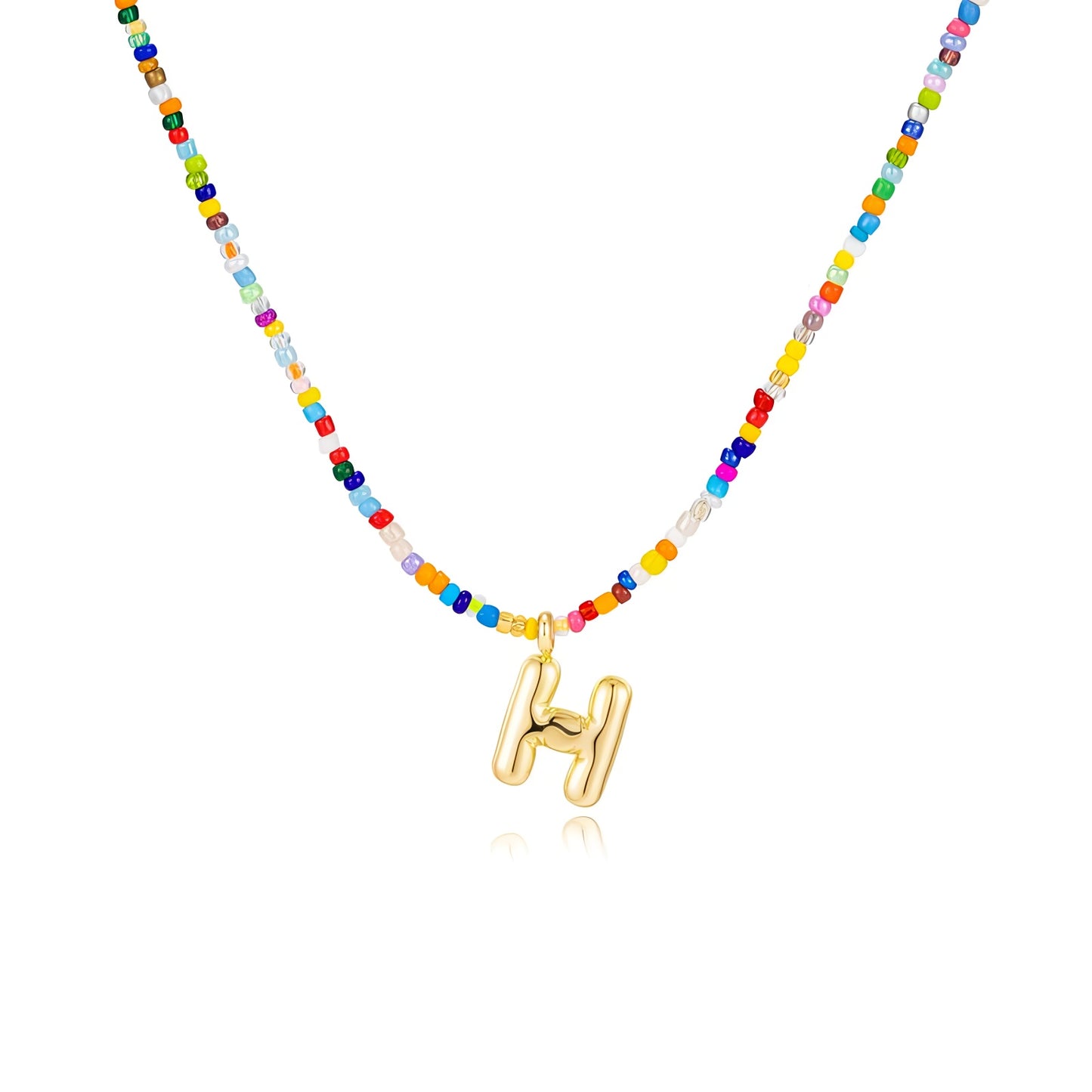 Boho Bloom Letter Necklace