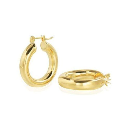 Simple Thick Hoop Earrings