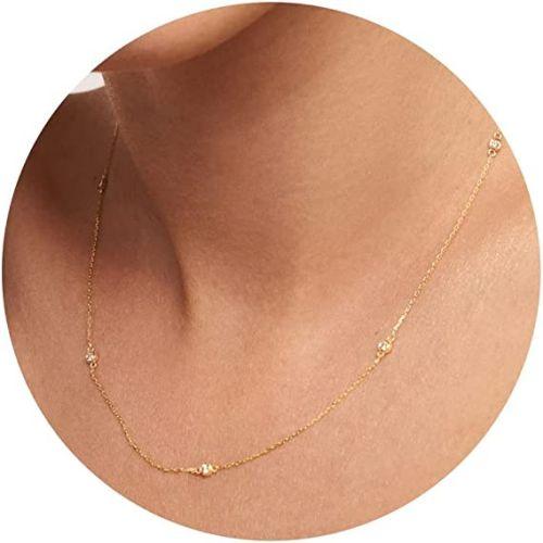 Sparkle CZ Bezel Choker Necklace