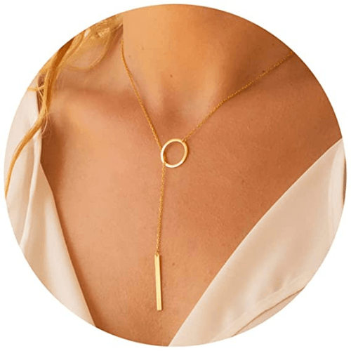 Circle Bar Y Necklace