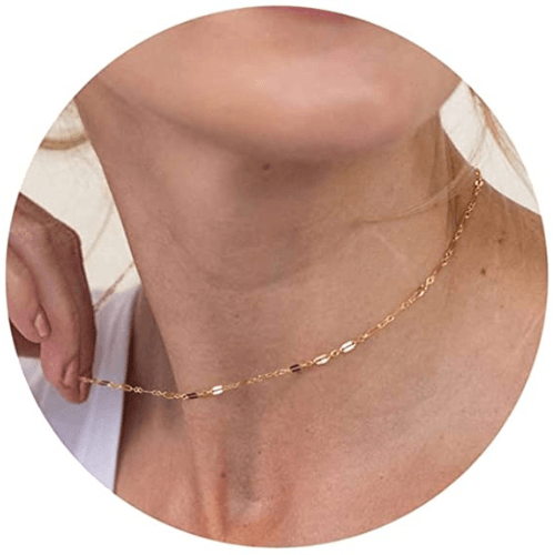 Dainty Lips Chain Necklace