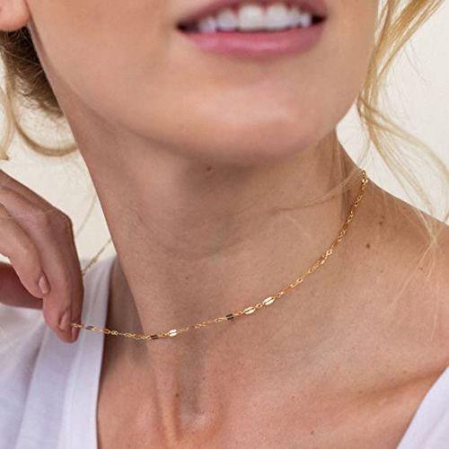 Dainty Lips Chain Necklace