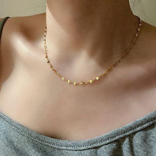 Dainty Lips Chain Necklace