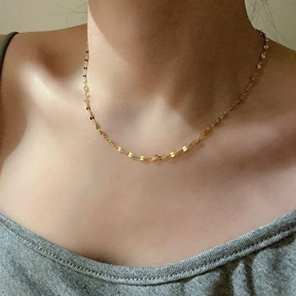 Dainty Lips Chain Necklace