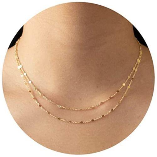 Layered Dot Chain Necklace