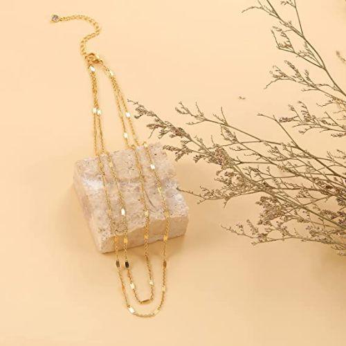 Layered Dot Chain Necklace