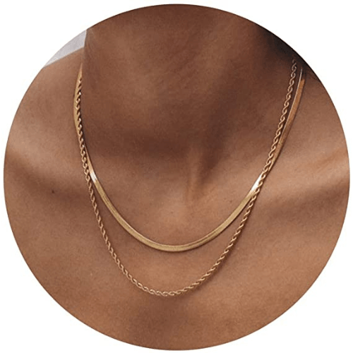 Layered Snake Chain with Rope Necklace