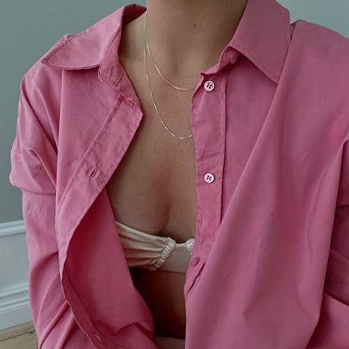 Thin Flat Snake Chain Necklace