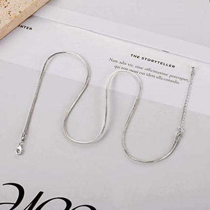 Thin Flat Snake Chain Necklace