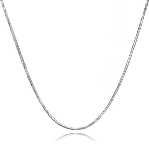 Thin Flat Snake Chain Necklace