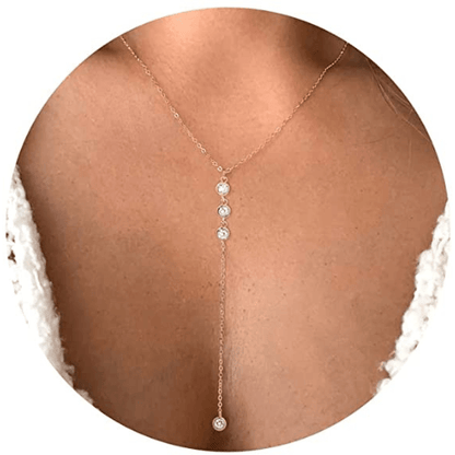 Tear Drop Y Necklace