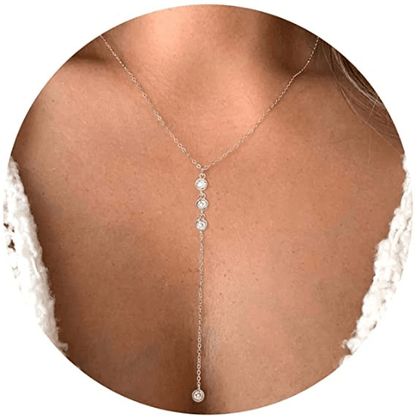 Tear Drop Y Necklace