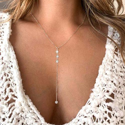Tear Drop Y Necklace