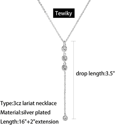 Tear Drop Y Necklace