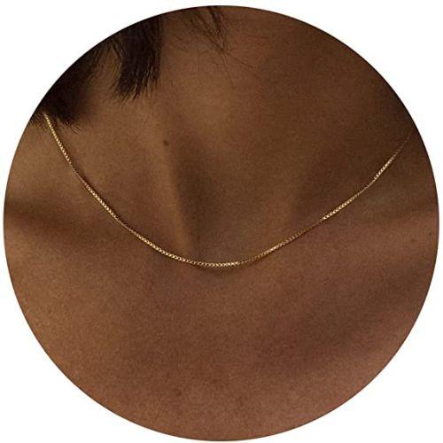 Thin Box Chain Necklace