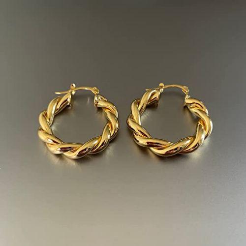 Twist Hoop Earrings