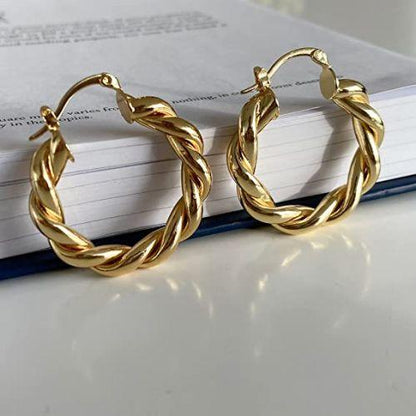 Twist Hoop Earrings