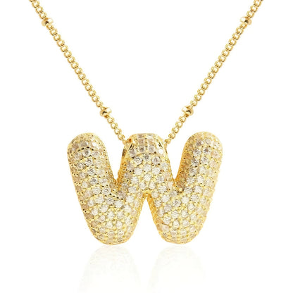 Bubble Letter Necklace