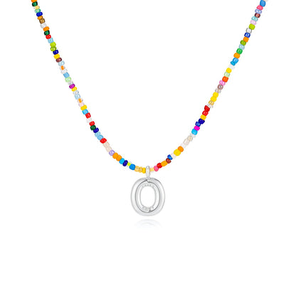 Boho Bloom Letter Necklace