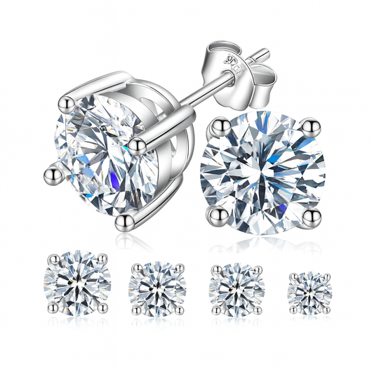 Eterna Moissanite Studs