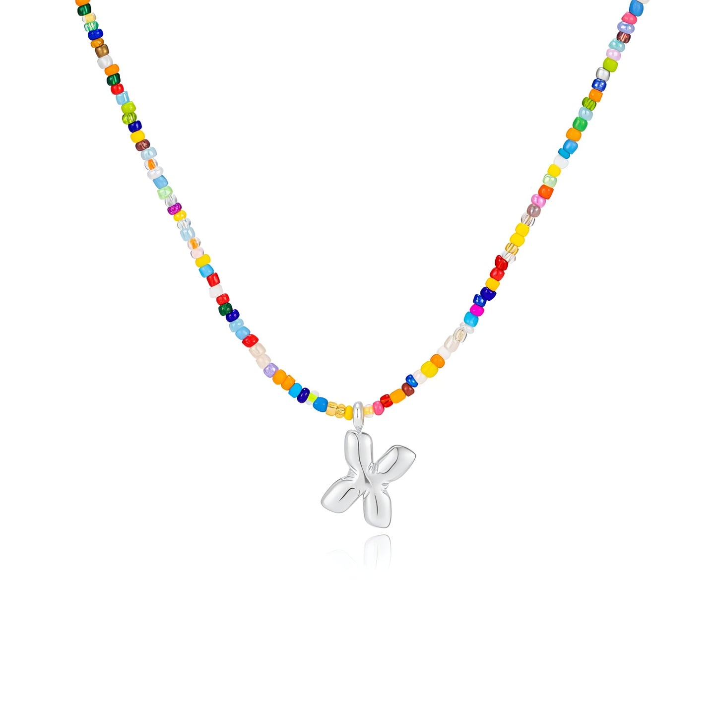 Boho Bloom Letter Necklace